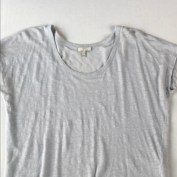Joie Neyo Cap sleeve Linen T *Light Blue/Silver - Picture 4 of 5